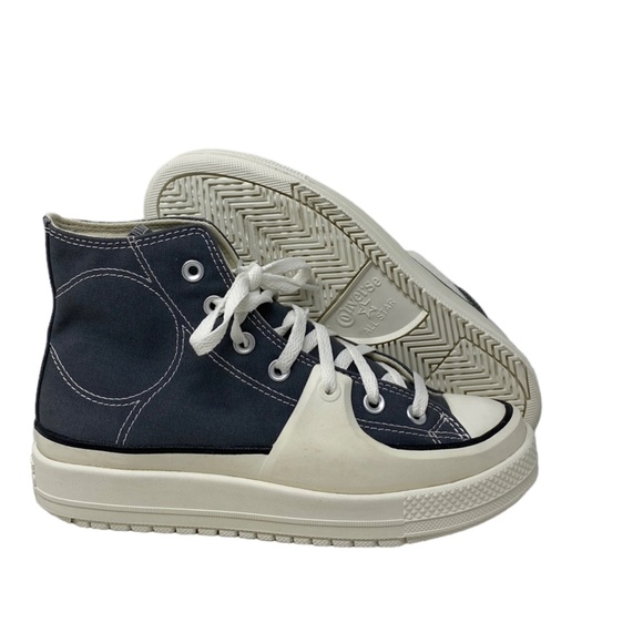 Converse Chuck Taylor Hi Construct Shoes Canvas Gray Men's Size Skate A05116C - Picture 7 of 9